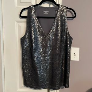 Lane Bryant Sequin Top 14/16